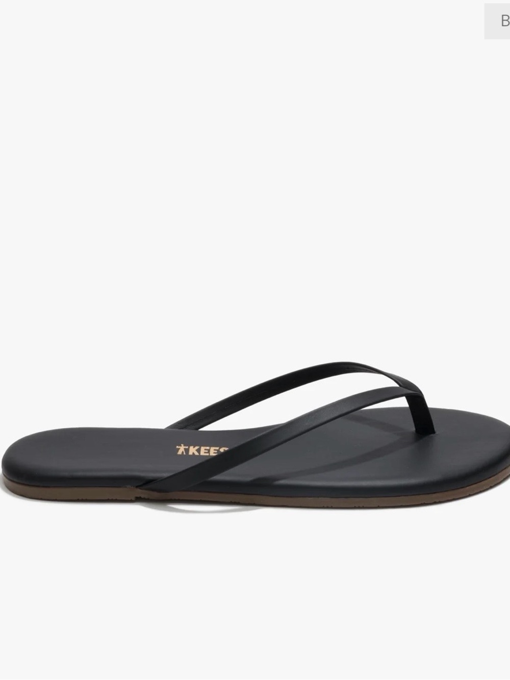 TKEES Black Slim Strap Leather Sandals- New with tags - Picture 4 of 9
